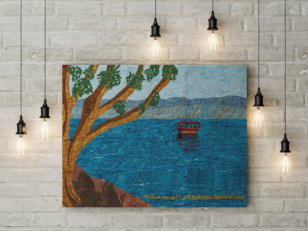 The Sea of Galilee handmade tapestry